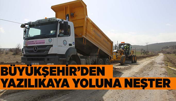 Büyükşehir’den Yazılıkaya yoluna neşter