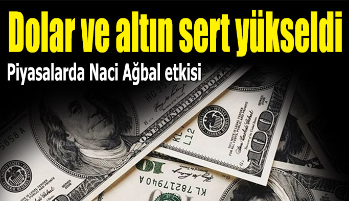 Dolar ve altın sert yükseldi