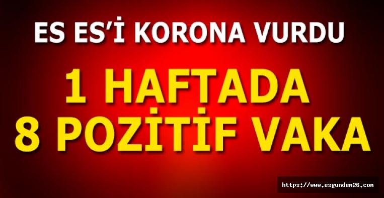 Eskişehirspor’da 1 haftada 8 pozitif vaka