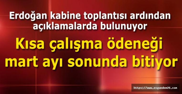 Kısa çalışma ödeneği  Mart ayı sonunda bitiyor