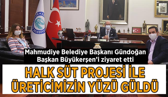 Mahmudiye Belediye Başkanı Gündoğan, Başkan Büyükerşen’i ziyaret etti