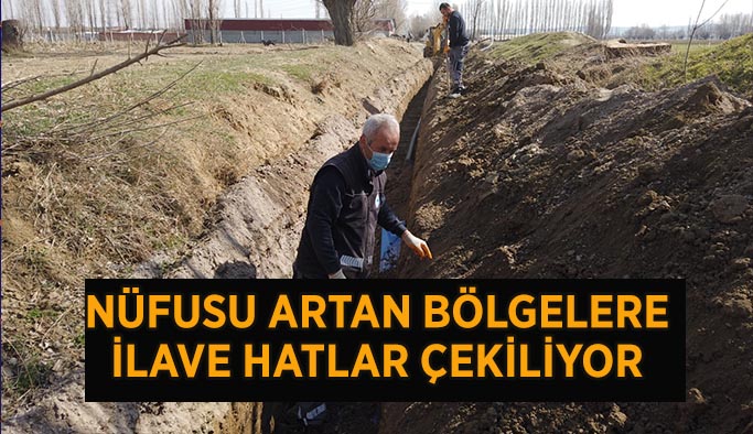 Nüfusu artan bölgelerde ilave hat çalışmaları devam ediyor