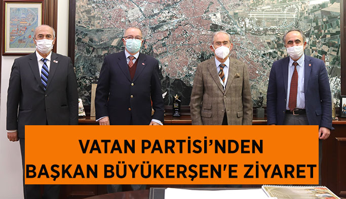 Vatan Partisi’nden Başkan Büyükerşen'e ziyaret