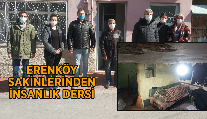 Yıkılmaya yüz tutmuş gecekonduda tek başına yaşayan Hakkı amca yeni evine kavuştu