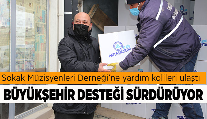 Büyükşehir belediyesi  yardımları ulaştırmaya devam ediyor