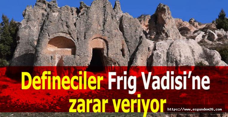 Defineciler Frig Vadisi’ne zarar veriyor