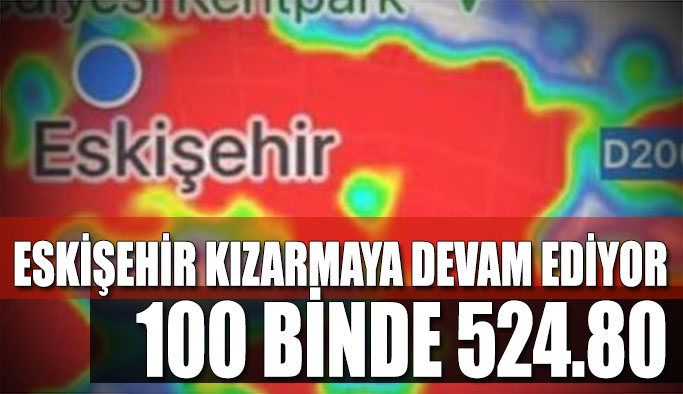 Eskişehir kızarmaya devam ediyor