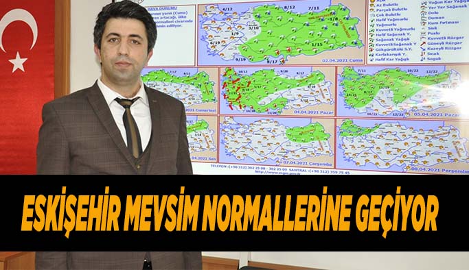 Eskişehir mevsim normallerine geçiyor