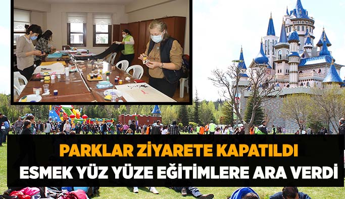 Parklar ziyarete kapatıldı