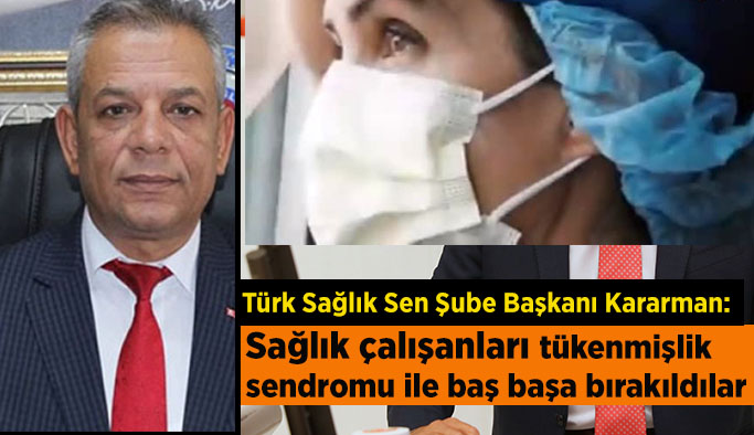 Sağlık çalışanları mutsuz umutsuz