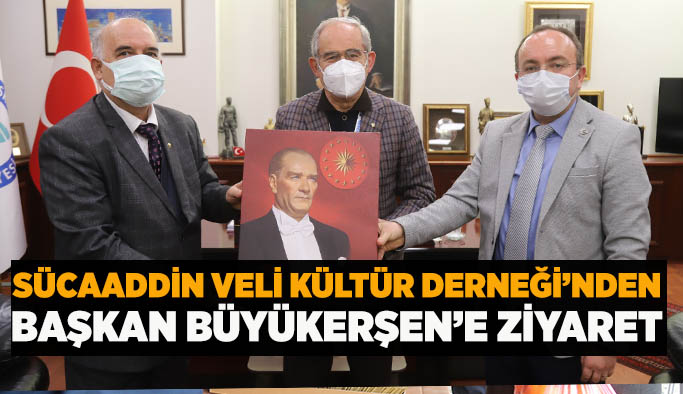 Sücaaddin Veli Kültür Derneği’nden Başkan Büyükerşen’e ziyaret