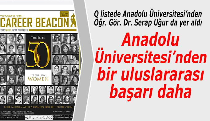 Anadolu Üniversitesinden bir uluslararası başarı daha