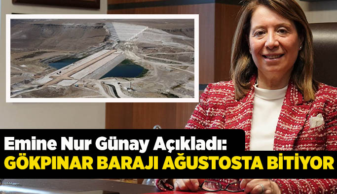 AK Partili Günay açıkladı: Gökpınar Barajı ağustosta bitiyor