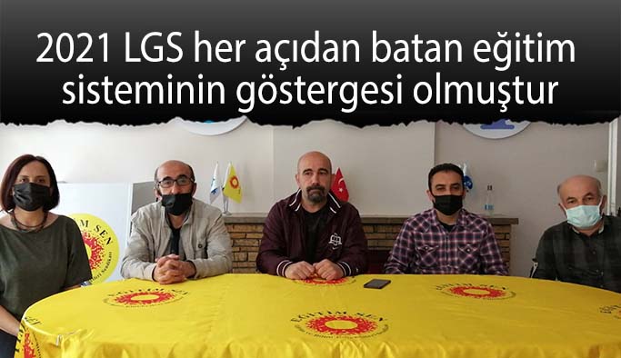 Alkan:  Eskişehir'de LGS 2020'ye katılım %88, 2021 de  ise %83'te kalmıştır.
