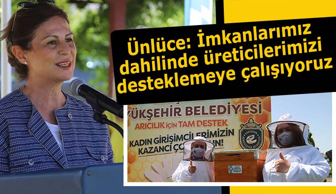 Büyükşehir’den bir destek de arıcılık yapan kadınlara