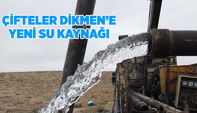 Çifteler Dikmen’e  yeni su kaynağı