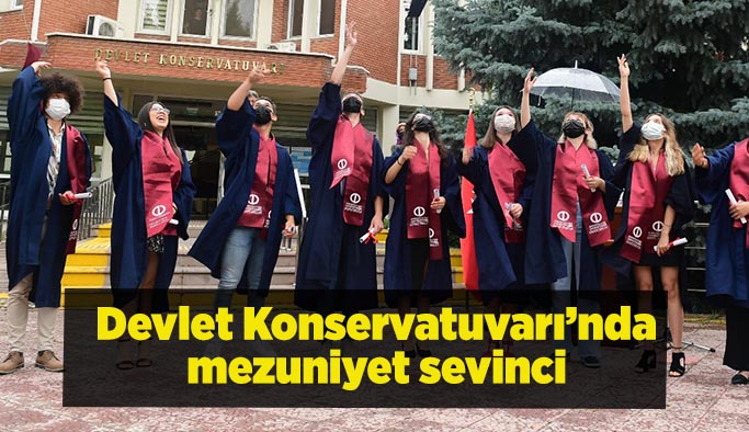 Devlet Konservatuvarı’nda mezuniyet sevinci