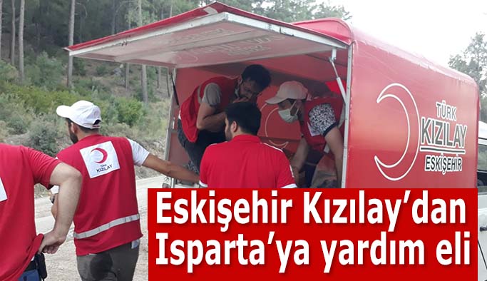 Eskişehir Kızılay’dan Isparta’ya yardım eli