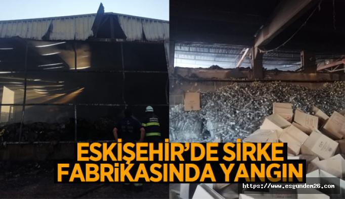 Eskişehir’de fabrika yangını korkuttu…