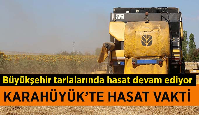 Odunpazarı Karahüyük’te hasat