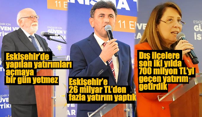 AK Parti'nin kurmayları yatırımları anlattı