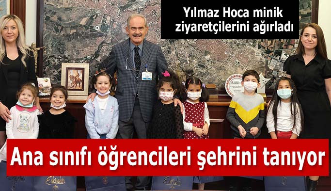 Başkan Büyükerşen ana sınıfı öğrencileriyle bir araya geldi