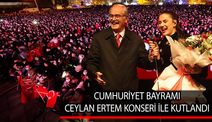Cumhuriyet Bayramı  Ceylan Ertem konseri ile kutlandı