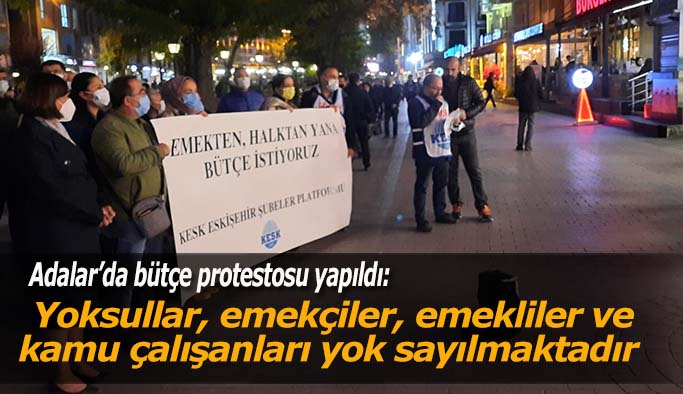 Eskişehir'de bütçe protestosu