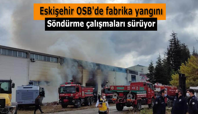 Eskişehir OSB'de fabrika yangını !