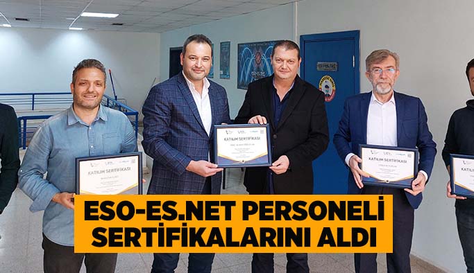 ESO-ES.NET personeli sertifikalarını aldı