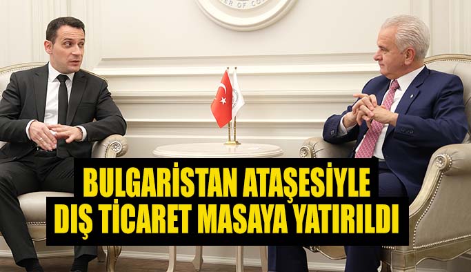 ETO Başkanı Metin Güler’in, Bulgaristan’ın Ankara Ticaret Ataşesi Svetoslav Kirkov ile bir raya geldi