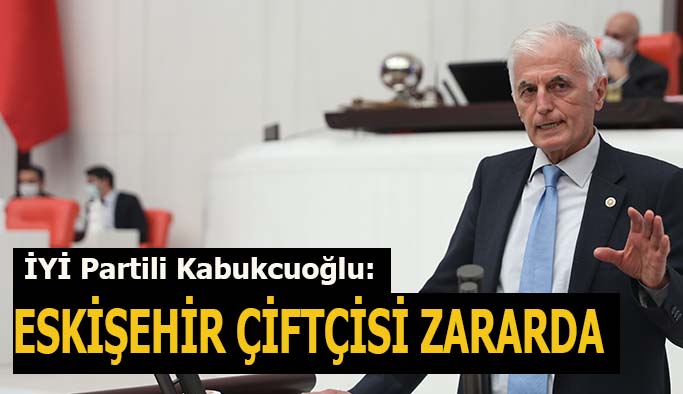 İYİ Partili Kabukcuoğlu:  Eskişehir çiftçisi zararda