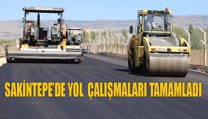 Sakintepe’de yol  çalışmaları tamamladı