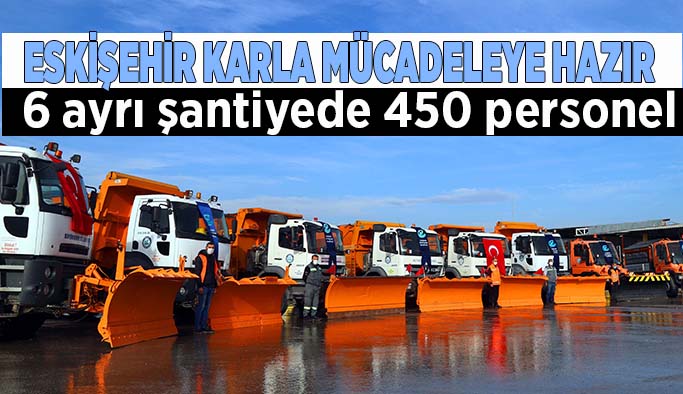 Büyükşehir belediyesi karla mücadeleye hazır