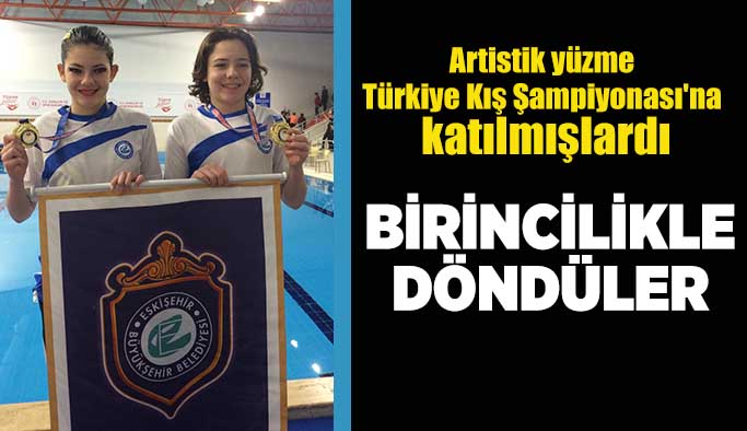 Artistik Yüzme  Türkiye Kış Şampiyonası'nda birincilik