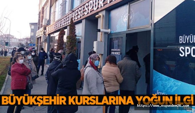 Büyükşehir kurslarına yoğun ilgi…Kayıtlar ilk günden doldu