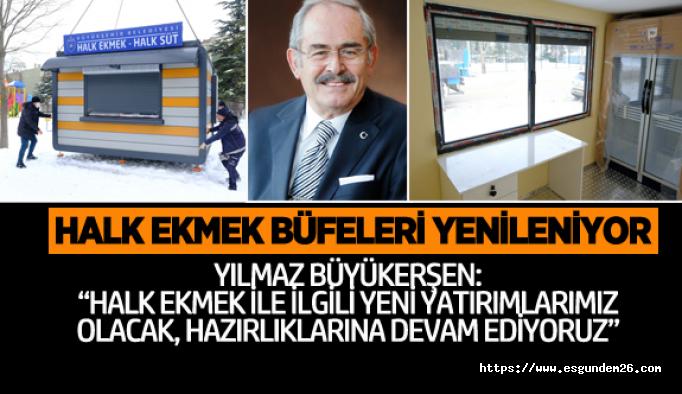 Büyükşehir,Halk Ekmek büfelerini yeniliyor