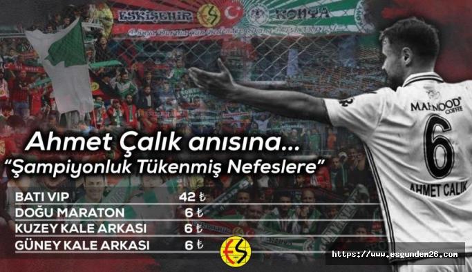 Eskişehirspor Ahmet Çalık’ın anısına bilet fiyatlarını düşürdü