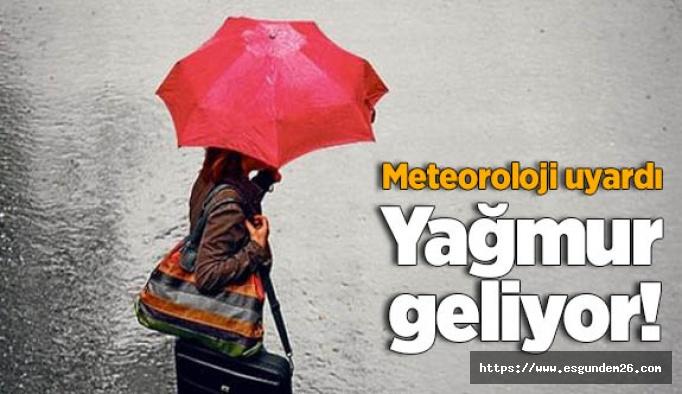 Eskişehir'e serin ve yağışlı hava geliyor