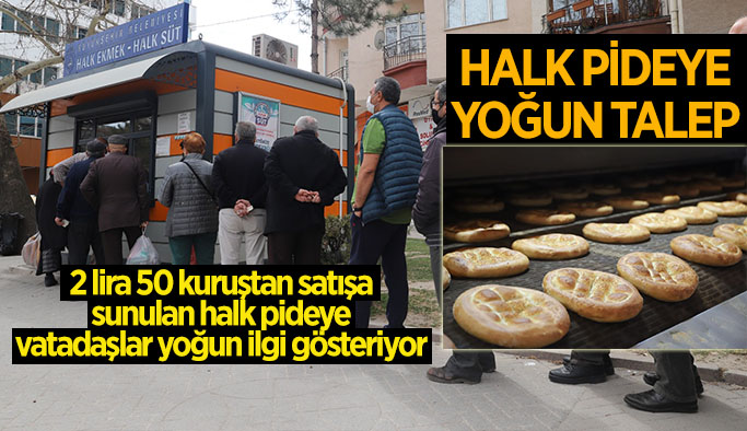 Halk pideye yoğun talep