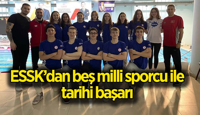 ESSK’dan beş milli sporcu ile tarihi başarı