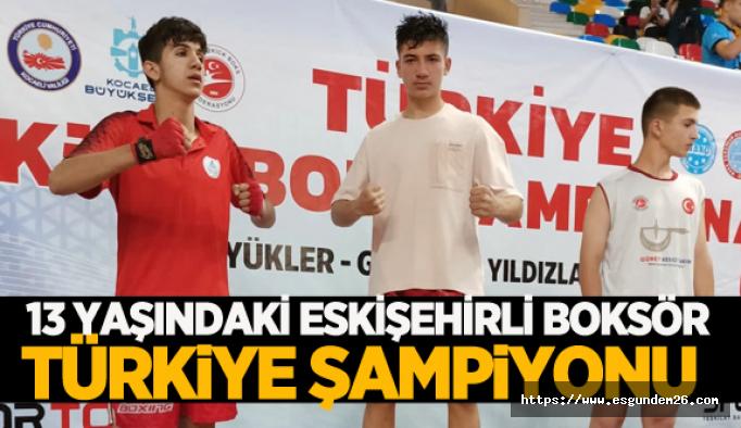 Daha önce dünya şampiyonu olan Eskişehirli boksör, bu kez Türkiye şampiyonluğu yaşadı