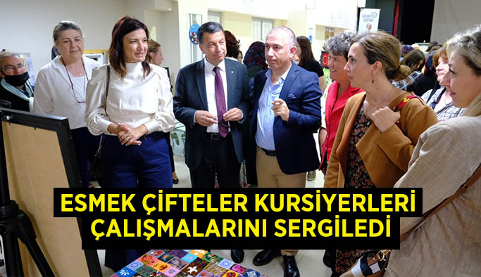 ESMEK Çifteler kursiyerleri  çalışmalarını sergiledi