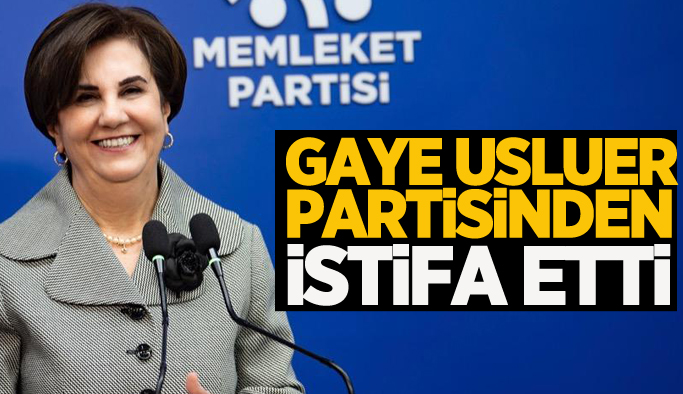 Gaye Usluer, Memleket Partisi'nden istifa etti