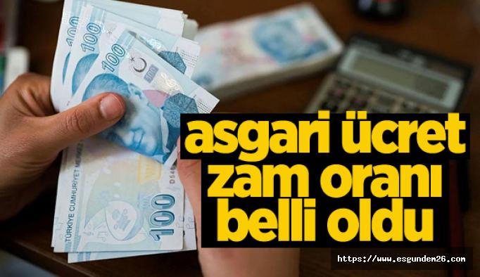 Asgari ücret artışı belli oldu