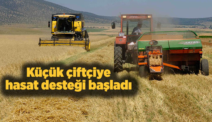 Eskişehir Büyükşehir'den küçük çiftçilere hasat desteği başladı