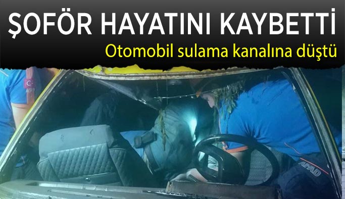 Eskişehir’de sulama  kanalına düşen otomobilde  sürücü hayatını kaybetti