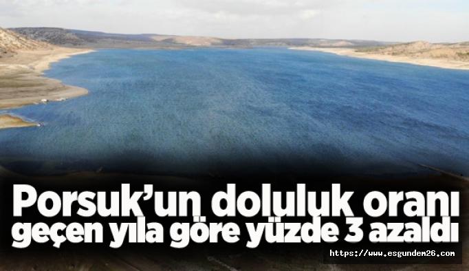 Eskişehir’in en büyük barajının doluluk oranı geçen yıla göre yüzde 3 azaldı