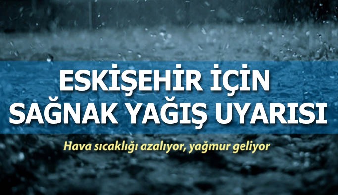 Yağmur sel dolu Eskişehir dikkat!