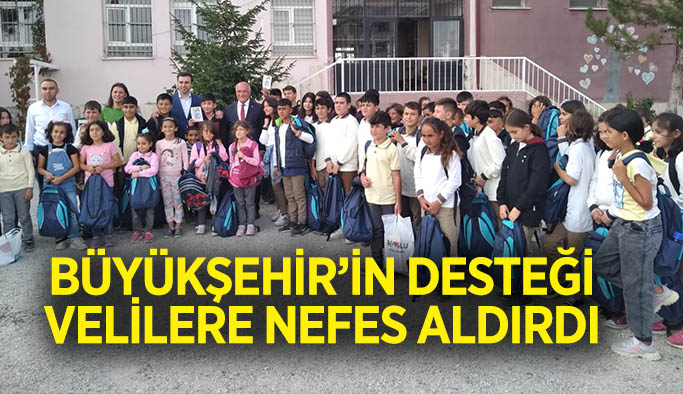 Büyükşehir’in desteği  velilere nefes aldırdı